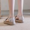 Fashion GKTINOO Summer Wedges Platform Sandals Fashion Genuine Leather Shoes Ladies Casual Peep Toe Soft Comfortable Sandalias De Mujer