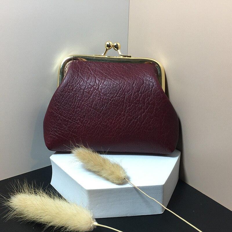 Frauen Neue Retro Geldbörse Damen Geld Schlüssel Kopfhörer Brieftasche Schnalle Candy Farbe Mädchen Münze Lagerung Taschen Beutel