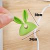 Cute Rabbit Ear Cable Manager Desktop Car Dashboard Charger Cables Clasp Clip Desk Line Organizer Bunny Ear Winder Holder