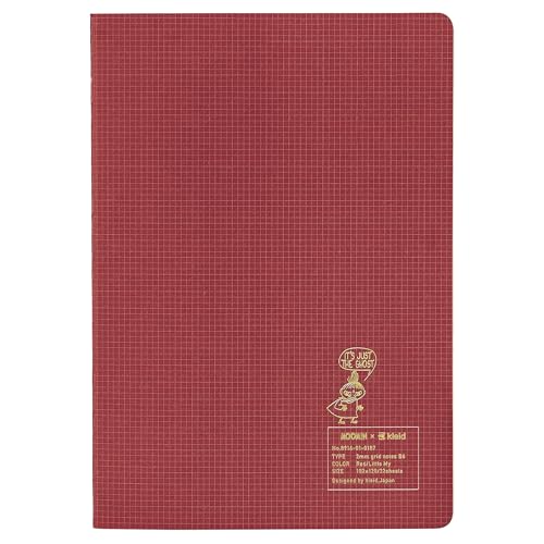 Dress Notebook MOOMINxkleid 2mm Grid Notebook Red/little Me B6 2mm Grid 8916-01