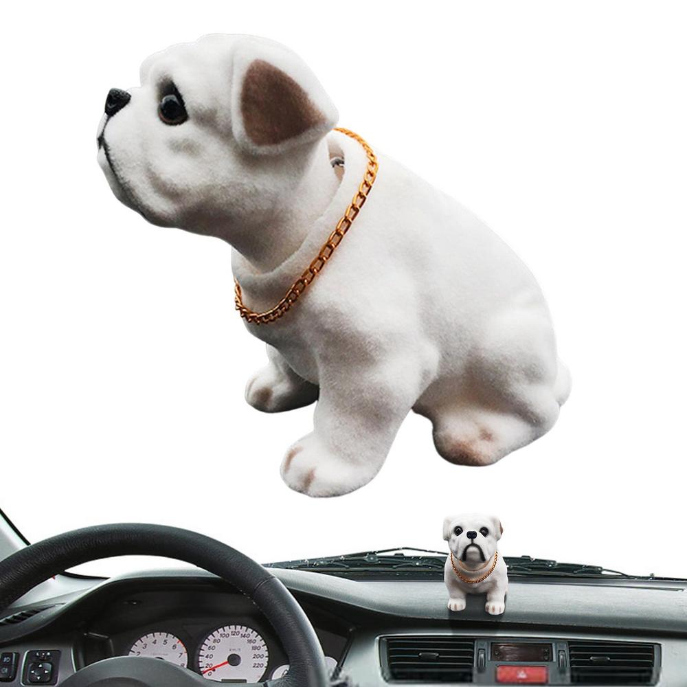 Shaking Head Dog Ornaments Center Console Car Decoration Creative Cute Car Ornaments Car Interior Resin Dog Ornaments