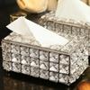Shiny Cube Paper Towel Storage Box Sparkly Paper Dispenser  Living Room