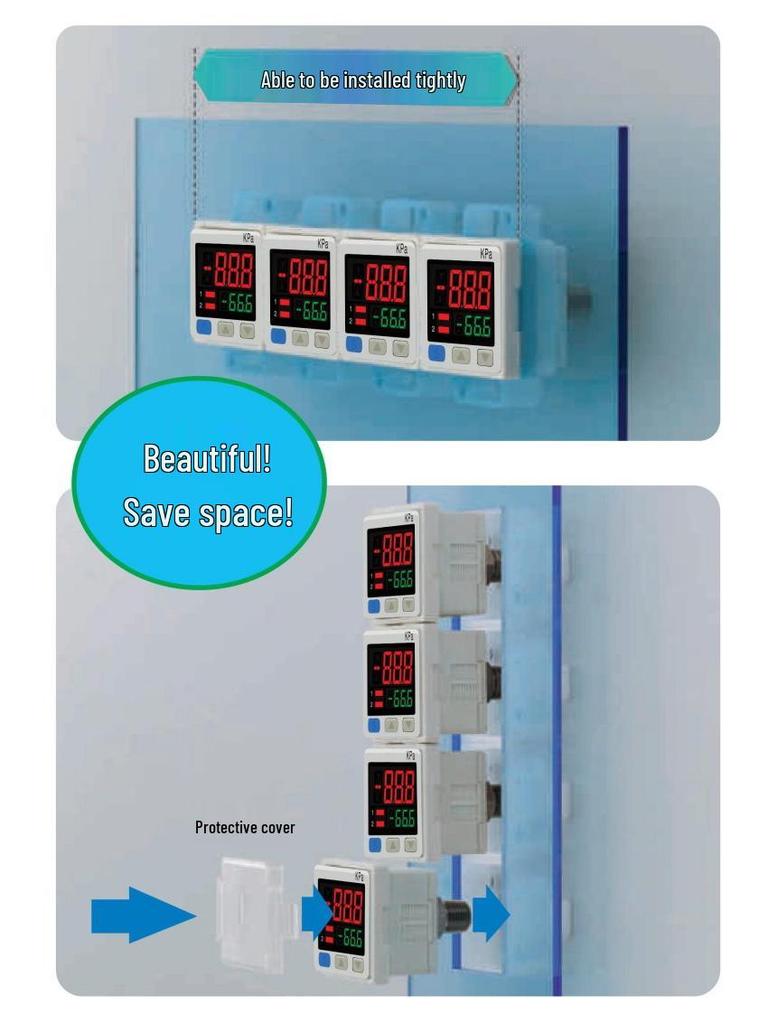 Xiaorui APS-1022PVN Digital Stainless Steel Pressure Gauge YN100bf