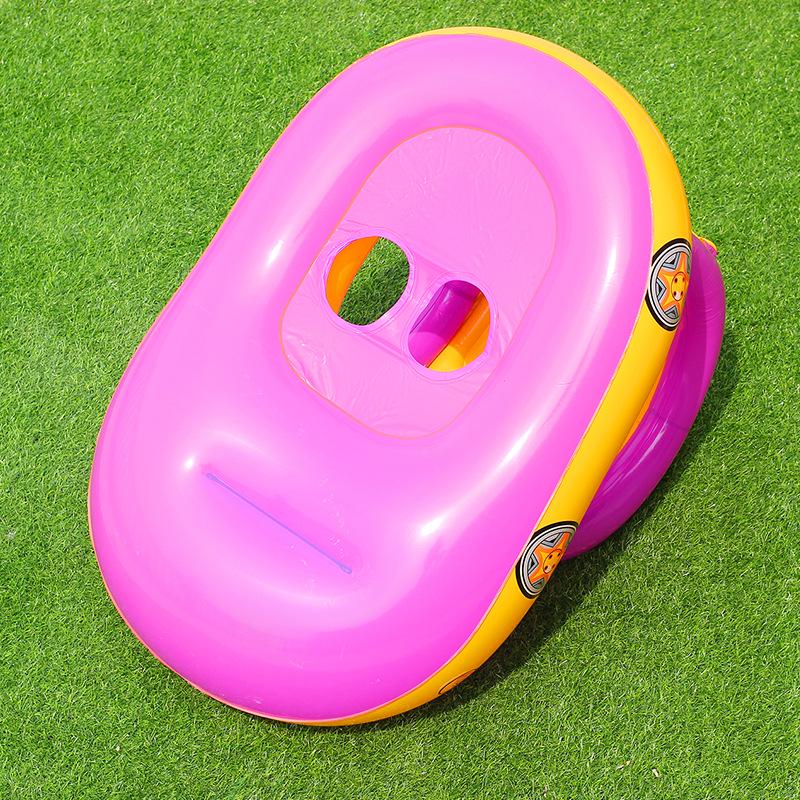 ABC Sunshade Baby Swimming Ring with Steering Wheel & Seat