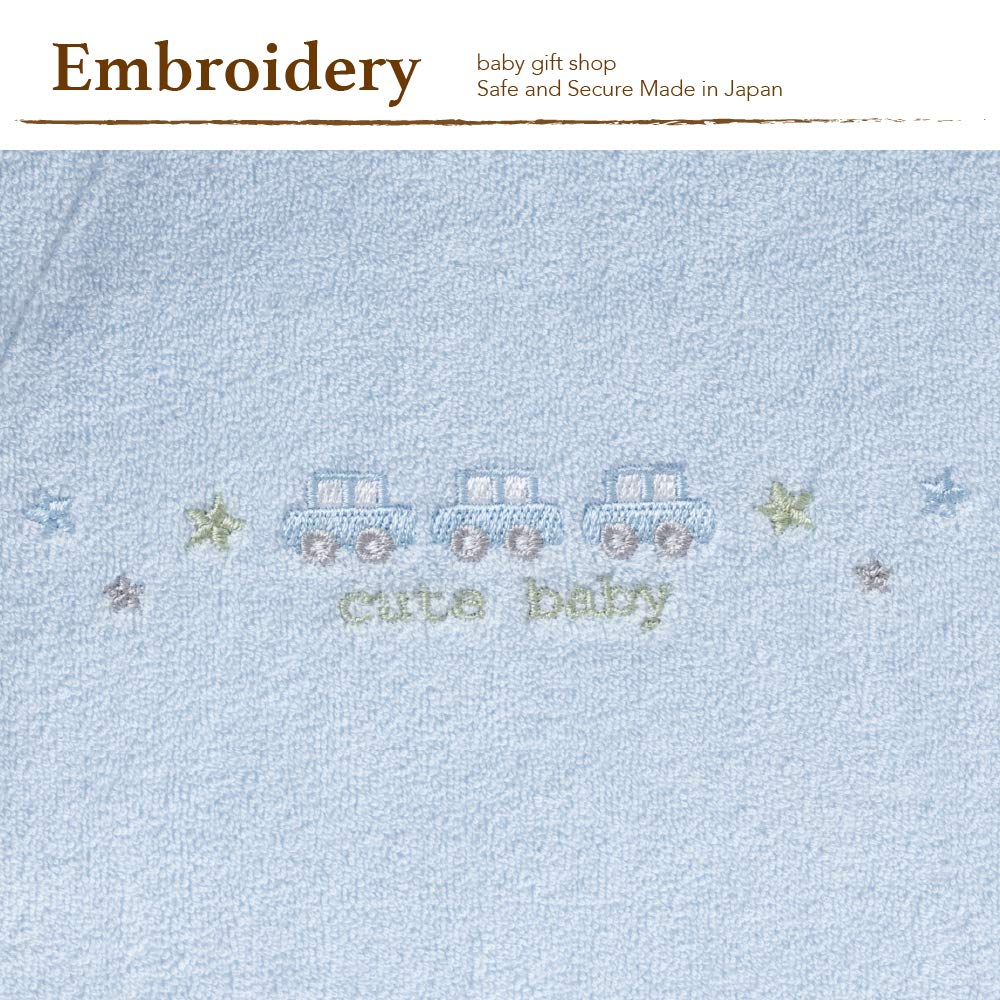 Cream de Coco DX Pile All Made in Japan Two-Way [Crotch Snaps/2-Way] Newborn/Baby, [Fall/Winter Material] 50-70cm (Blue)