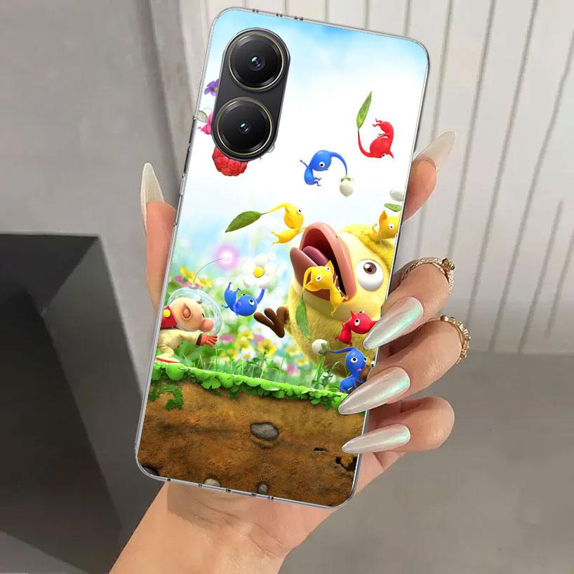 Game P-PikminS 4 Phone Case for Xiaomi Poco X5 X6 X7 Pro F7 Ultra M7 Redmi 15 15C 13 13C 12 12C 10 10A 10C 9 9A 9C 9T Shell Poco