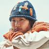 MISU A BARBE TILE BEANIE MULTI NAVY