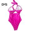 Women Monikni Sexy Suspender One-Piece Bikini Slim Fit Padded No Underwire Swimsuit Beach Sports Wear