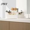 Wall-mounted Storage Box 2Pcs Wall-Mounted Kitchen Organiser Easy-clean Plastic Organizer Space-saving Container for Home Bathroom