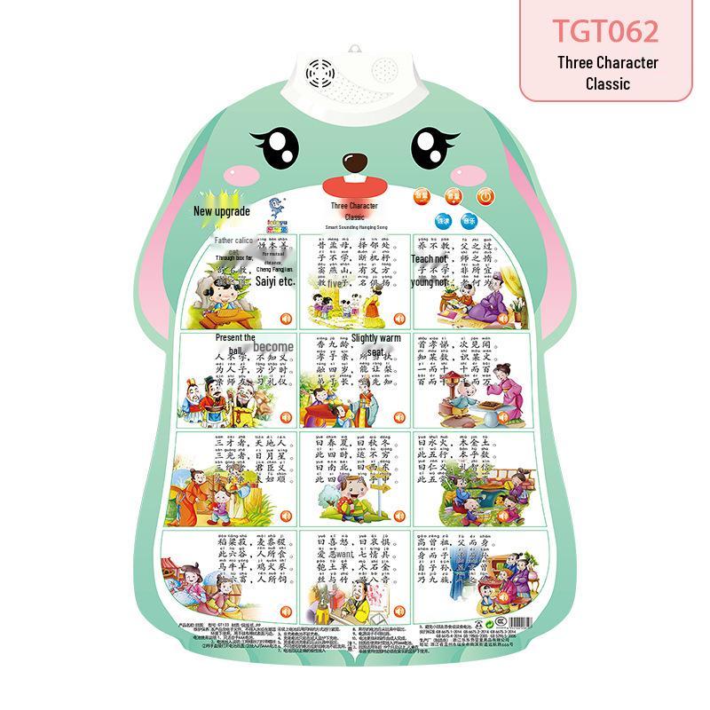 Little Rabbit Talking Wall Chart: Cute Educational Toy for Preschool Pronunciation Learning
