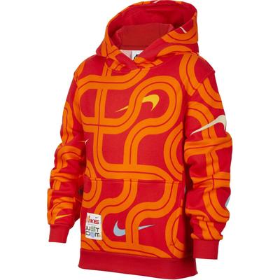 Nike Abbigliamento sportivo Club NSW Serie Snake Welcoming Felpa in maglia confortevole da uomo Rosso Università HV8964657