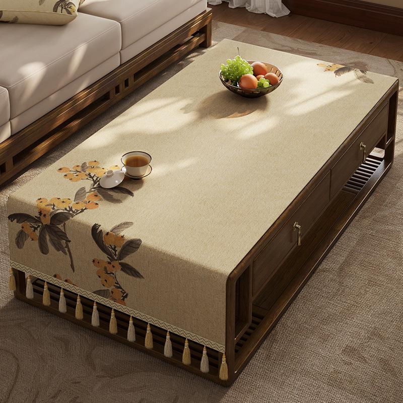 Coffee Table Tablecloth Living Room Light Luxury High-End Tv Cabinet Long Cover Cloth Dining Table Decorative Tablecloth