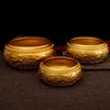 Brass Auspicious Clouds Yuanbao Treasure Basin Desktop Ornament