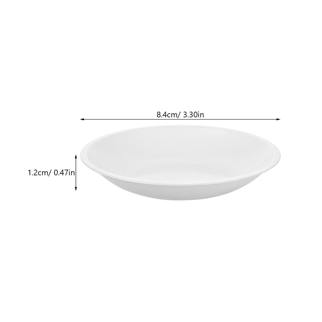 2Pcs Scale Tray Portable Food Weighing Bowls Reusable Plastic Kitchen Digital Scale Tray Accessories Measuring Pan for Kitchen