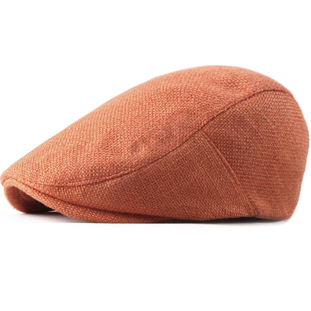 HT2277 Berets Spring Summer Autumn Men Women Cap Breathable Cotton Linen Ivy Flat Cap Male Female Beret Hat Adjustable Beret Cap