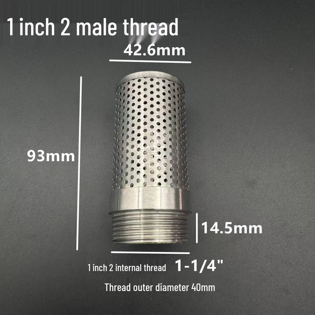 304 Stainless Steel Male Thread Mesh Tube Oil Filter and Separator