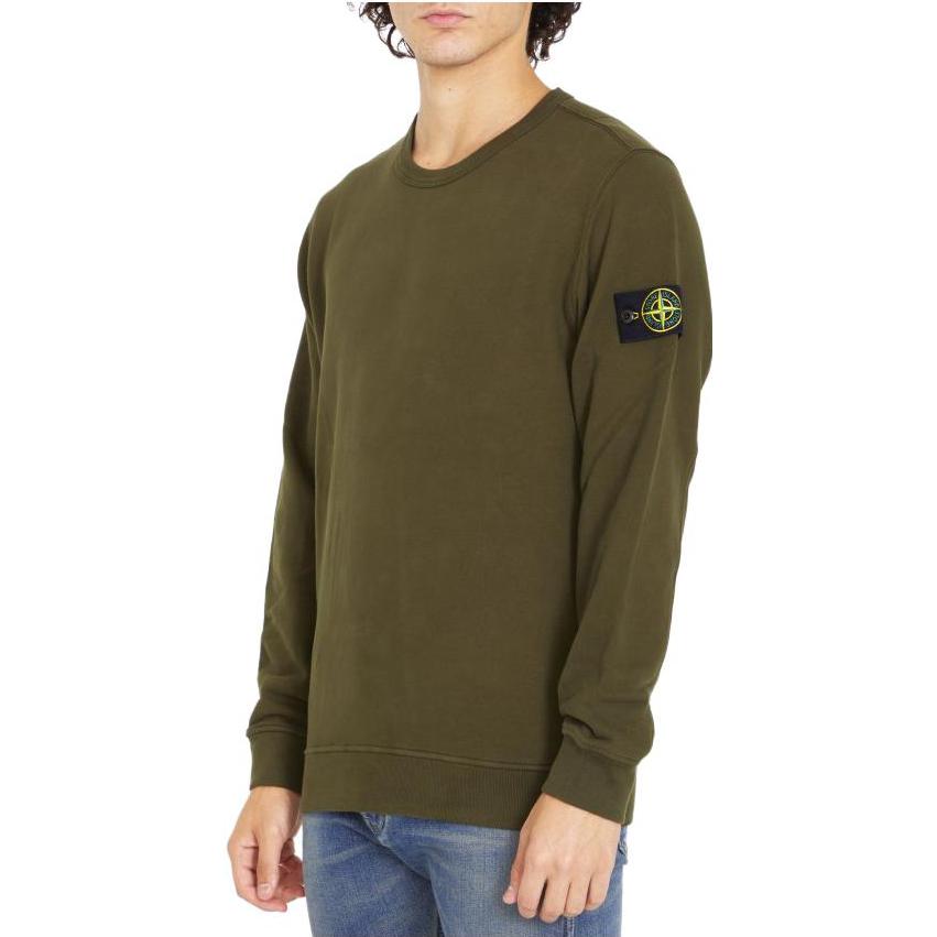 STONE ISLAND Felpa girocollo con patch logo 791562420V0058