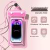 Waterproof Floating Phone Pouch with Airbag, Touchscreen Compatible, Ideal for Swimming, Rafting, and Rainproof for Food Delivery Riders.