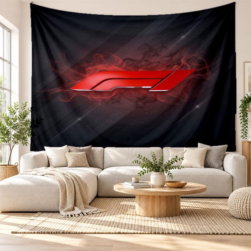 F1 Wandteppich, Weiches Stoff Wandbehang, Dekorative Kulisse Für Schlafzimmer Heim Wandkunst