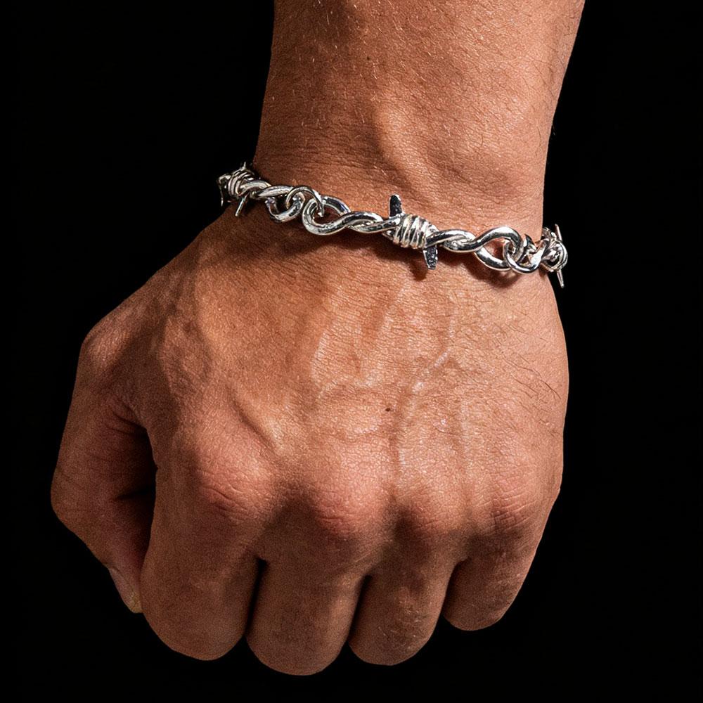 Barbed Wire Bracelet Heart Shaped Bracelet Hand Female Gift Unisex Decoration Jewelry