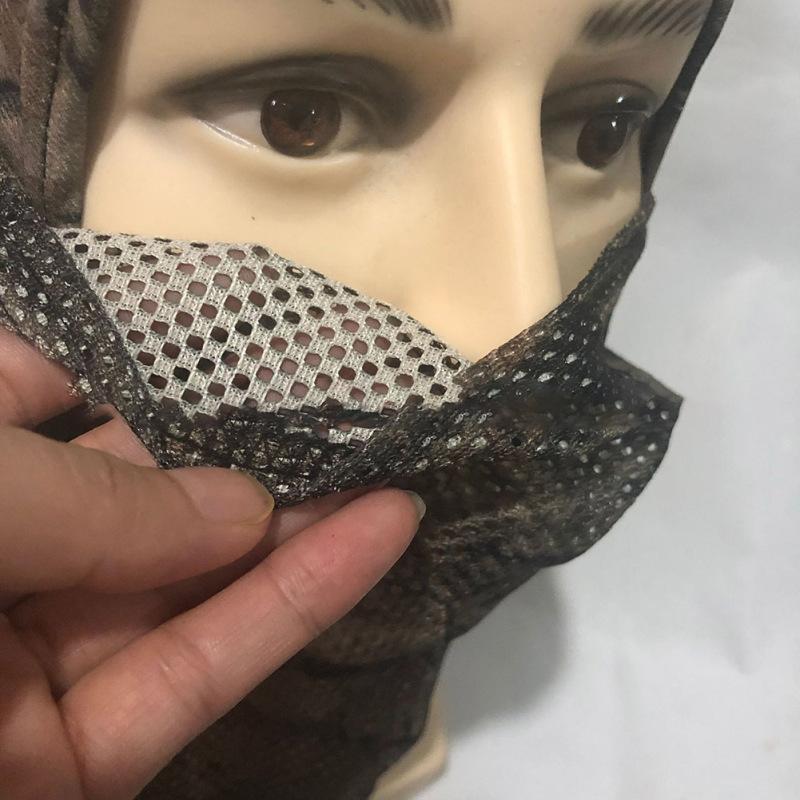 Venkovní celoobličejová maska Prodyšná Rychleschnoucí Opalovací Kamuflážní Kukla Šátek Na Rybaření