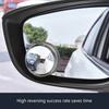 Blind Spots Auxiliary Mirrors Round Glass Frameless Convex General  Fit Car Safety Mirror Simple Use for Car SUV Truck