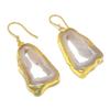 Agate Geode Slice Gemstone 925 Sterling Silver Jewelry Earring 2.05" GK-6877