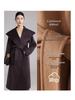 High-End Extra Long Double-Faced Wool Coat: Hooded, Tie-Waist, Light Luxury Casual Silhouette with Cashmere