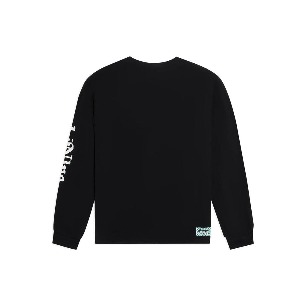 Li Ning Sweatshirts Unisex Black Crew Neck Moderate Regular AHSSB19-2