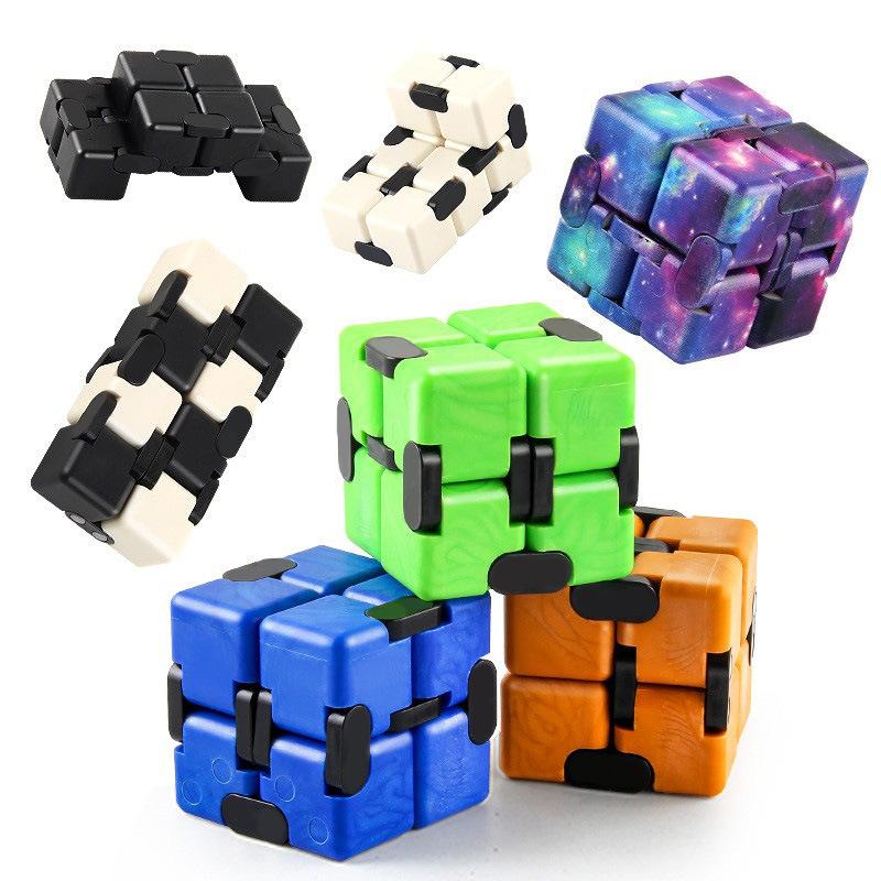 Halloween Stress Relief Cube Infinite Fidget Toy for Kids Christmas Gift Decompression Puzzle Finger Toy