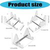 Clear Acrylic Tiers Keyboards Holder Detachable Modern Design Sturdy Platinums Iron Base For Workspaces Organization
