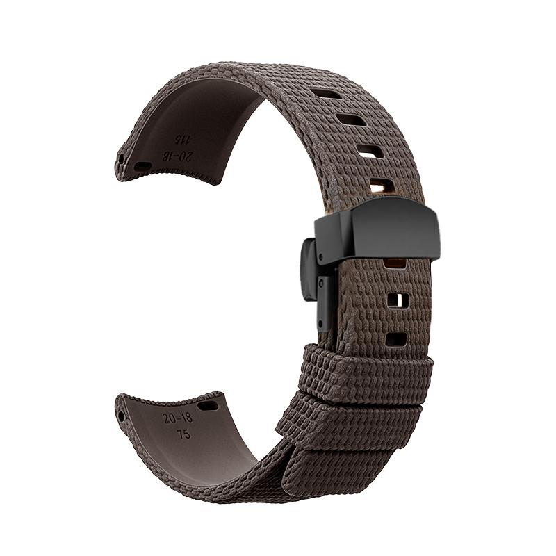 Quick-release elbow with curved fluororubber Watch strap for Tudor White Panda BLACK BAY Chronograph Monster Gold Eye M79360