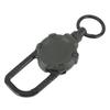 Breloc magnetic retractabil din sârmă de oțel inoxidabil, carabină cu cataramă ușor de tras, verde OD