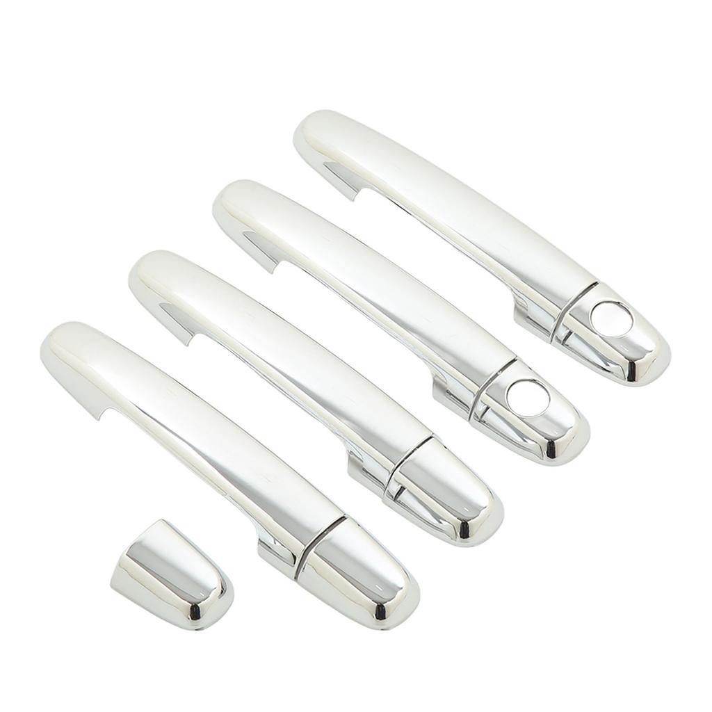 8 Pcs Car Exterior Door Handle Cover ABS Chrome Door Protector with Keyhole for Camry 02‑06