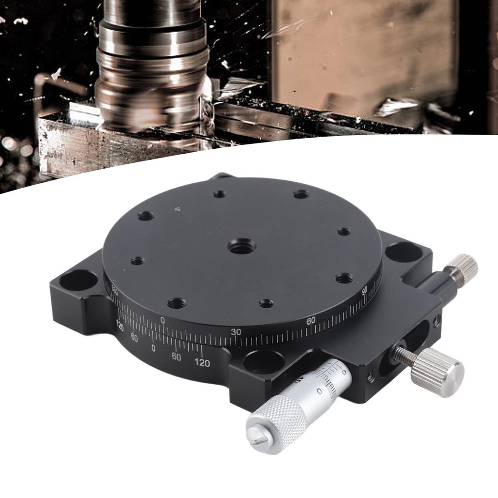 R Axes Sliding   360 degrees  Rotation Aluminum Alloy Manual Linear Positioning Stage for Optical Instrument