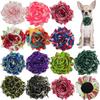 50/100pcs Spring Dog Accessories Slidable Pet Dog Bowties Flower -Collar Dog Bowties Small Dog Bow Ties Collar Charms