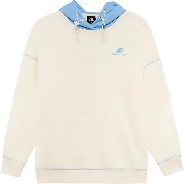New Balance Sweatshirts Women s Ecru Hooded Moderate Regular AWT23342-CIC M