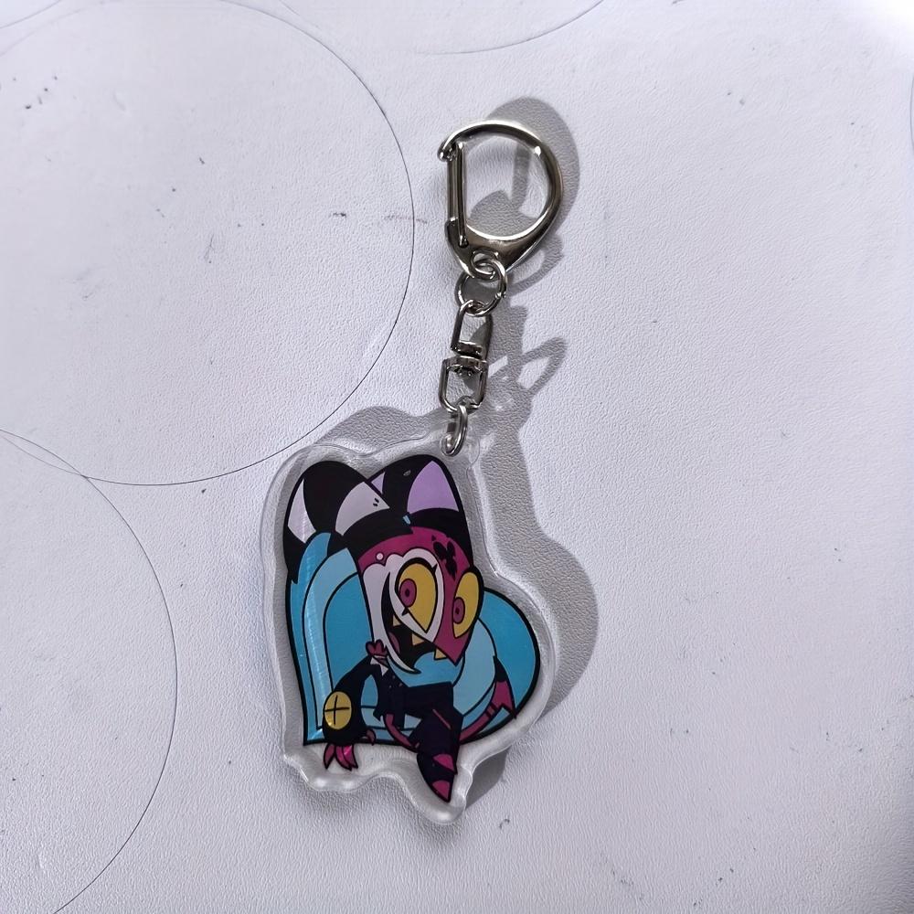 Anime Hazbin Hotel Figures Q Edition Acrylic Key Rings Fashion Anime Action Figure Collection Toys Bag Pendant Lovely Gift In Stock