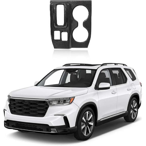 Gear Shift Panel Cover Trim Compatible with Honda Pilot 2023-2025/ Honda Passport 2026 Accessories, ABS Center Consoles Cup Holder Panel Cover Gear Shift Panel Cover