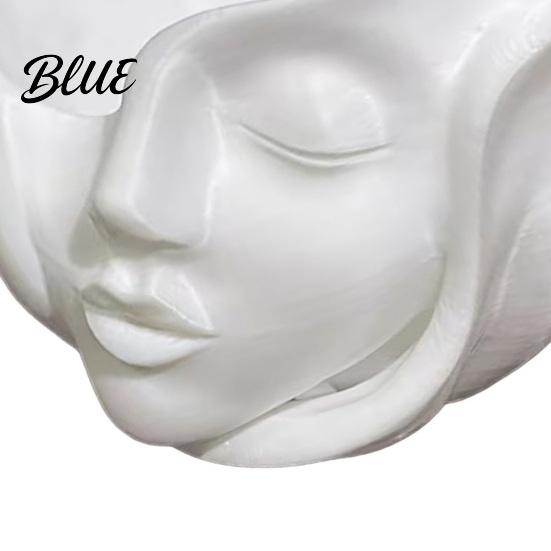 Head Shape Planter Pot Abstract Human Face Pot 3D Printed Decorative Flowerpot Succulents Plants Container for Home Office Balcony Decor Design