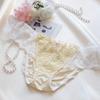 2023 Women's Sweet Lace Mid-Waist Ice Silk Panties - Cute & Comfortable