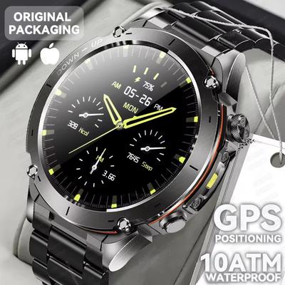 2025 Nieuwe Dual-Band Satelliet GPS Smartwatch Ultra HD AMOLED Scherm Kompas 10ATM Waterdicht Sport Smartbracelet Herenhorloge
