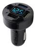 1X Car Charger Voltage Monitoring 12V/24V 4USB Black