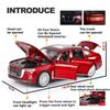 1:32 HONGQI H9 Leading Ideal L9 Toy Models Cars Alloy Light Sound Miniature Vehicles 6 Doors Opened Car Boys Educational Toys