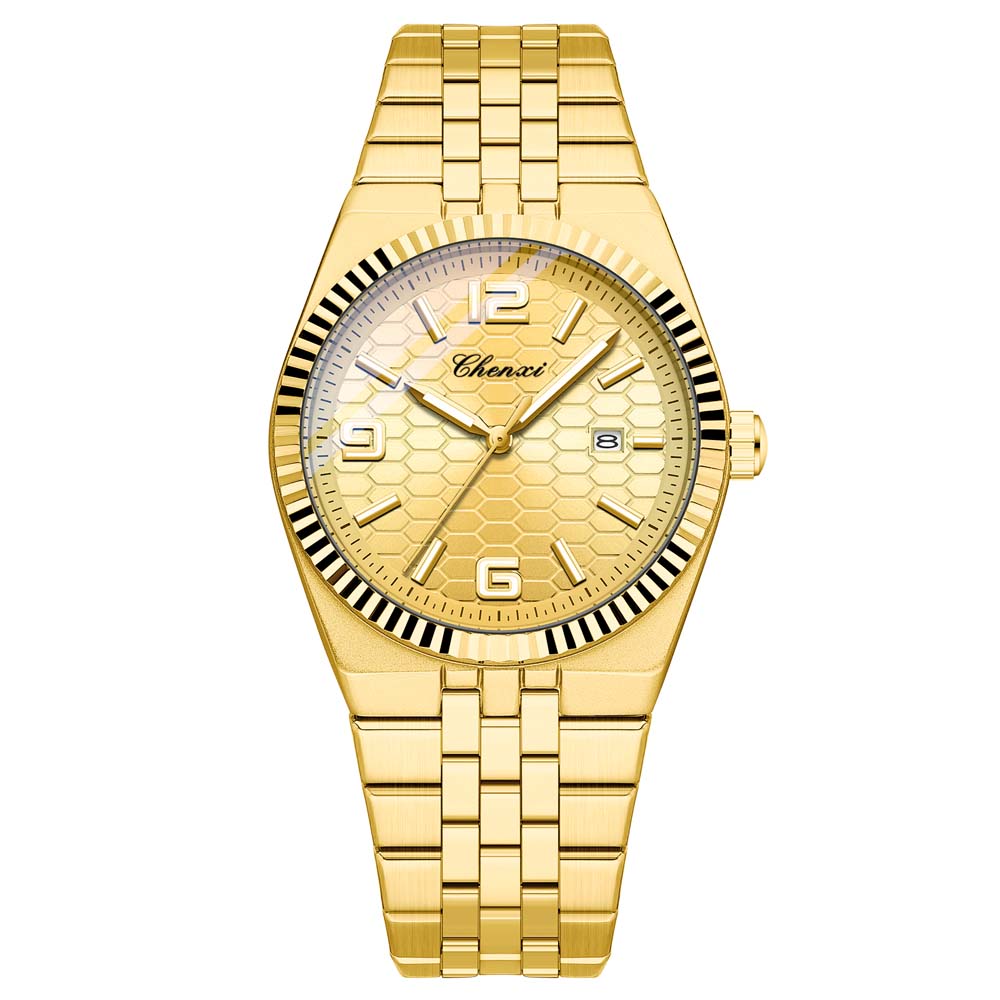 CHENXI Luxury Watch For Man Stainless Steel Waterproof Luminous Date Male Quartz Wristwatches Man Clock New