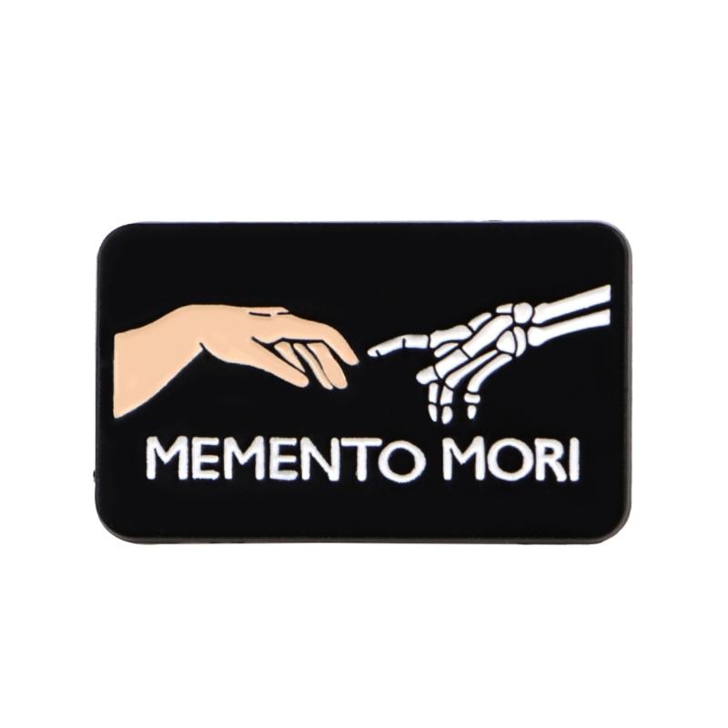 

Artistic Zinc Alloy Brooch Religious Theme Lapel Pin with Secure Back Fashion Statement Accessory Clothing Accessories чорний
