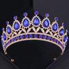 Baroque Crystal Crown Tiara Headband For Women Rhinestone Prom Diadem Crown Bridal Wedding Hair Accessories Jewelry Crown Tiara