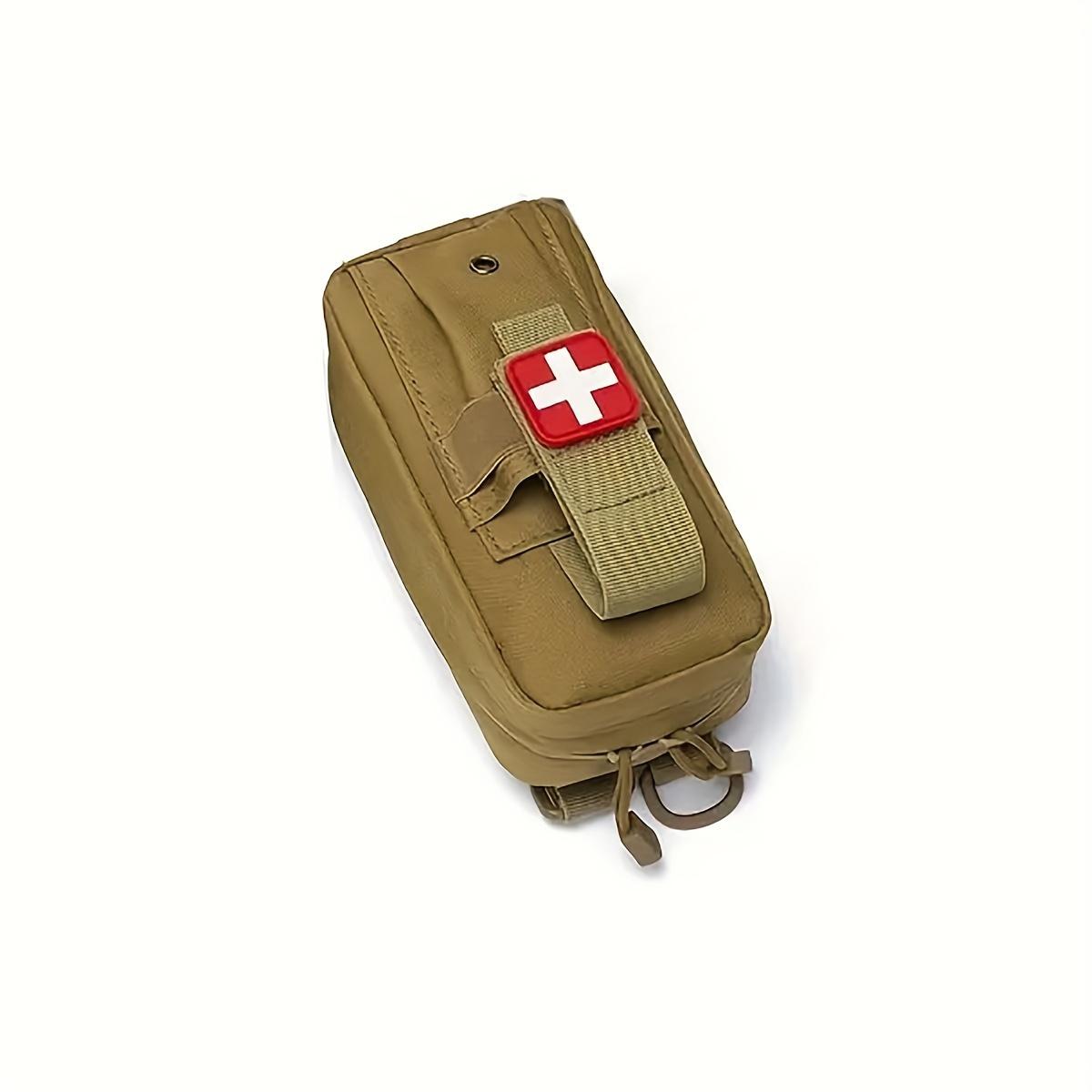 

Brown Portable First Aid Bag Nylon Tactical Molle Tactical Medical Bag Storage Accessories Waist Bag Military Fan Tactical Hanging Bag One Piece хакі