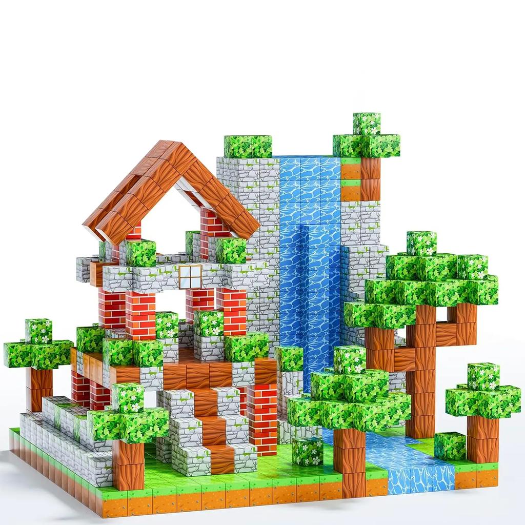 100pcs Magnetic Blocks Game Build Magnet Toys For Boys Girls Stem Montessori Sensory Cubes Game Toys Gift