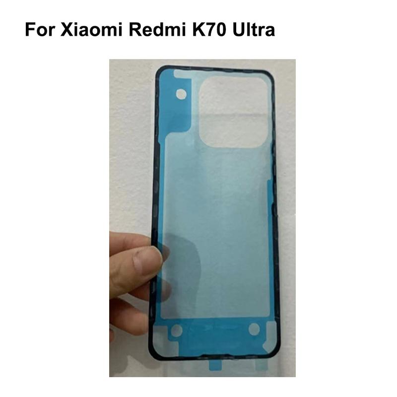 

2PCS Rear Door Sticker For Xiaomi Redmi K70 Ultra Back Battery Cover Waterproof Adhesive Tape Replacement For Red mi K 70 Ultra